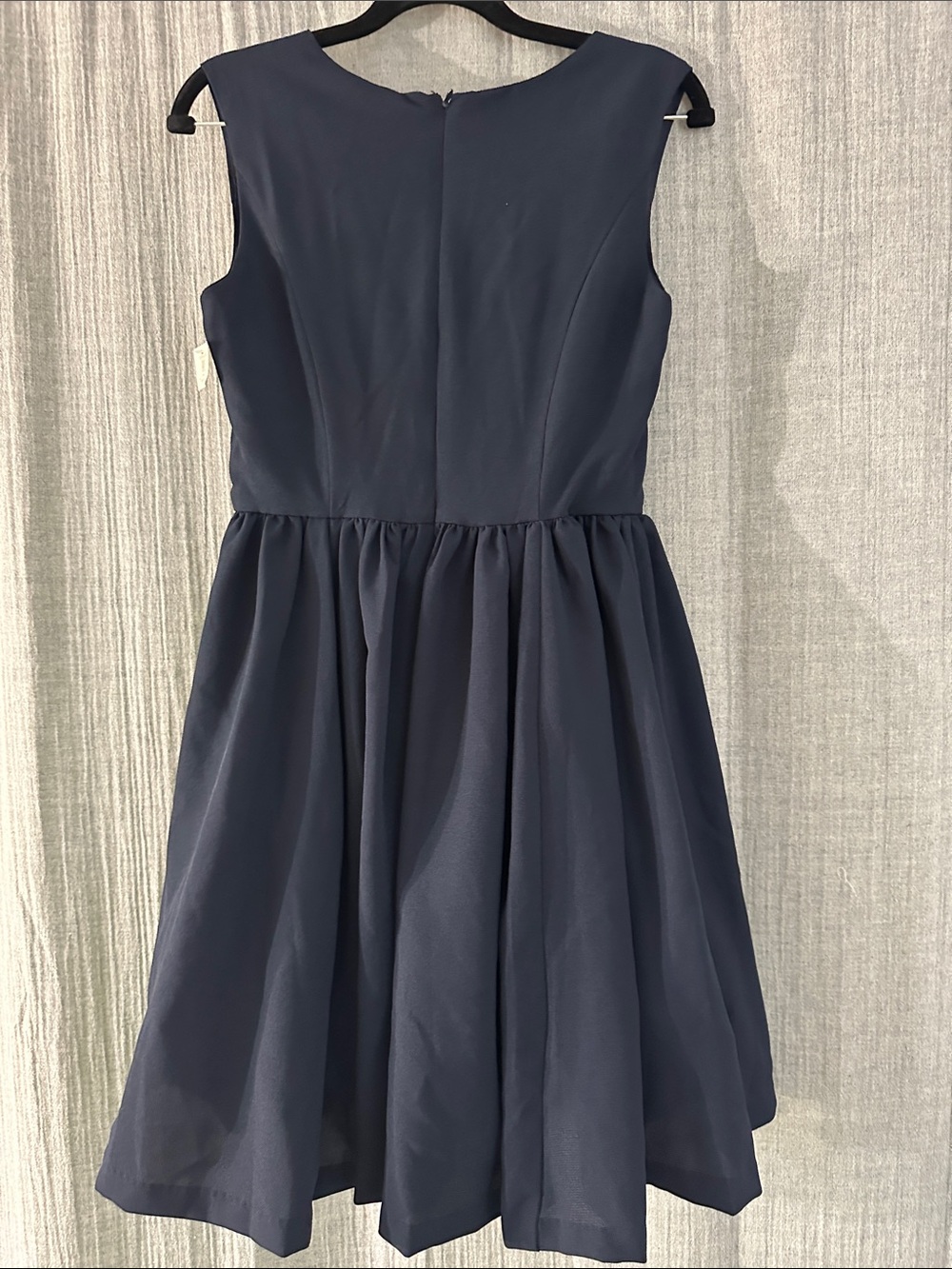 Everly Navy V-Neck Formal Party Dress - Picture 6 of 6